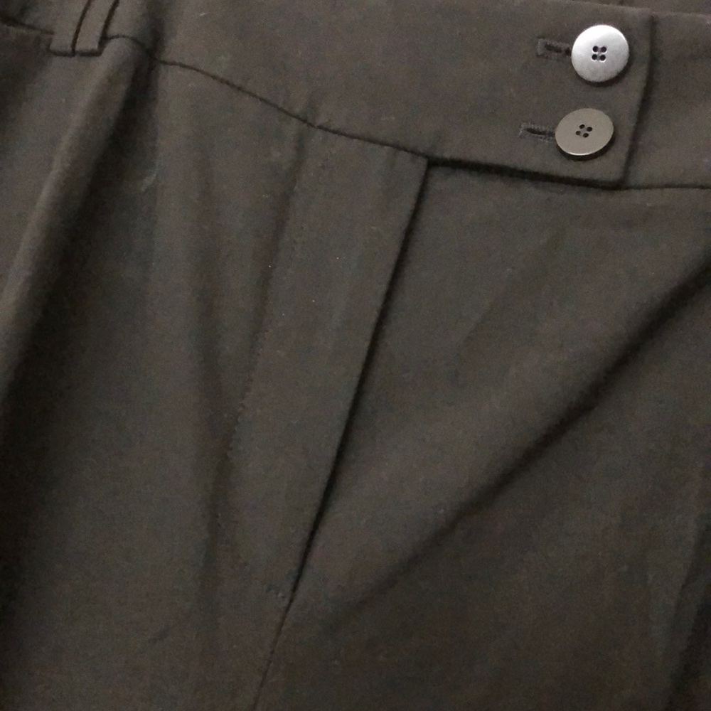 Black cuffed trousers